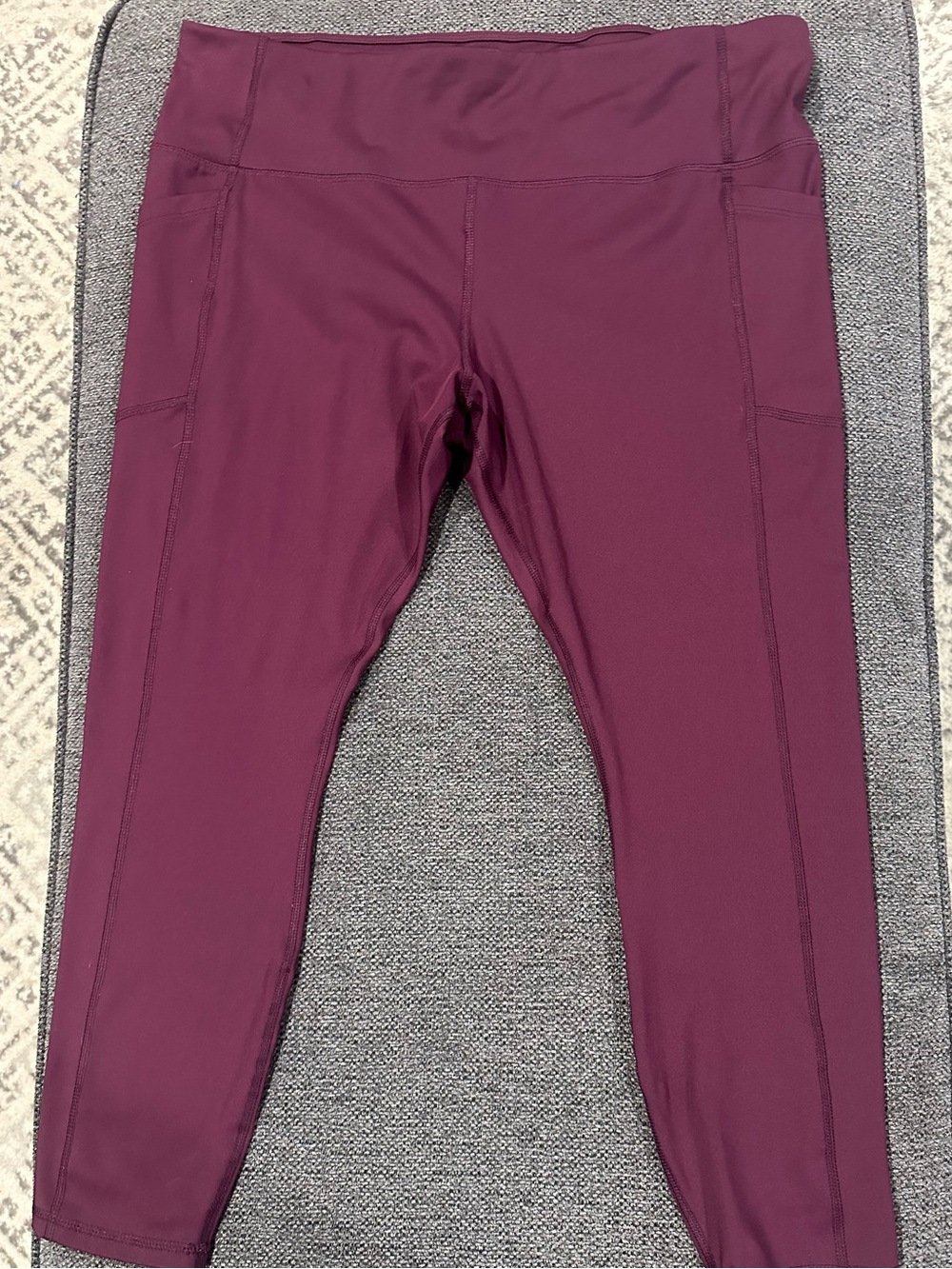 Avia Plum Seam-Detail Performance Leggings